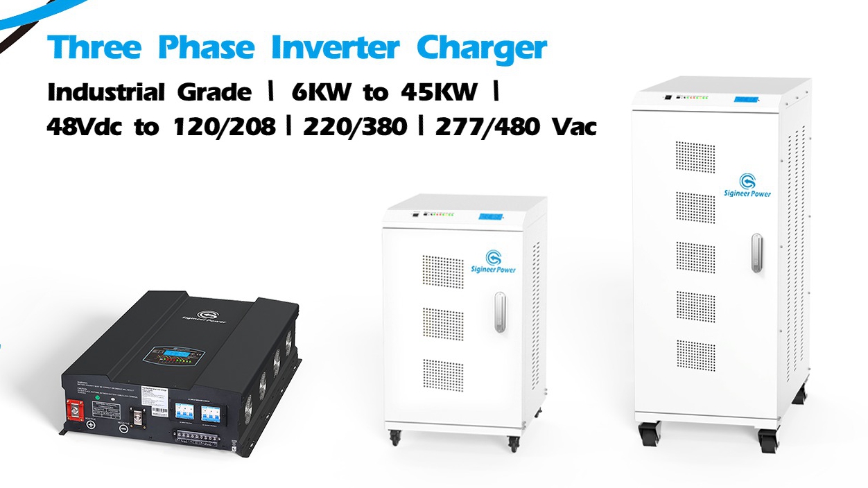 Three Phase Inverter Charger, DC to AC Pure Sine